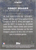Corey Seager 2018 Topps Legends in the Making Series Mint Card #LTM-CE
