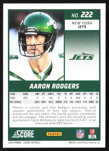 Aaron Rodgers 2024 Panini Score Series Mint Card #222