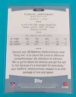 Calvin Johnson 2010 Topps Platinum Series Mint Card #160
