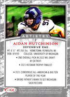 Aidan Hutchinson 2022 Sage Artistry Black Border Series Mint Rookie Card #2
