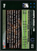 Joseph Addai 2007 Topps Turn Back The Clock Series Mint Card #5
