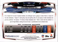 Eli Manning 2014 Topps Chrome Series Mint Card #93
