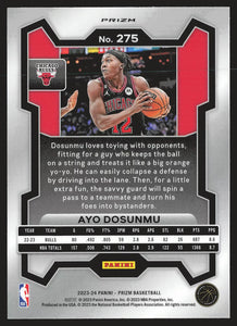 Ayo Dosunmu 2023 2024 Panini Prizm Green Series Mint Card #275