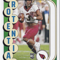 Trey Benson 2024 Panini Score Protential Series Mint Rookie Card #24