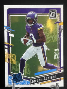 Jordan Addison 2023 Panini Donruss Optic Rated Rookie Series Mint Card #271