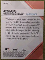 Juan Soto 2022 Topps Welcome to the Show Mint Card #WTTS-11
