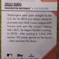 Juan Soto 2022 Topps Welcome to the Show Mint Card #WTTS-11