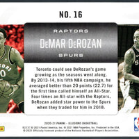 DeMar DeRozan 2020 2021 Panini Illusions Career Lineage Series Mint Card #16