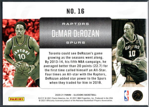 DeMar DeRozan 2020 2021 Panini Illusions Career Lineage Series Mint Card #16