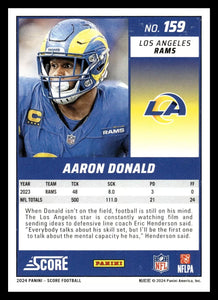 Aaron Donald 2024 Panini Score Series Mint Card #159