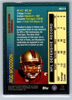 Rod Woodson 1998 Topps Measures of Greatness Series Mint Card #MG14
