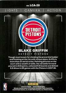 Blake Griffin  2018 2019 Panini NBA Hoops Lights Camera Action Series Mint  Card  #LCA28