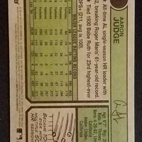 Aaron Judge 2023 Topps Heritage New AL Home Run King Card #1