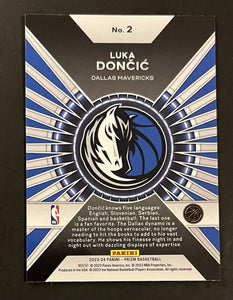 Luka Doncic 2023 2024 Panini Prizm Dominance Series Mint Card #2