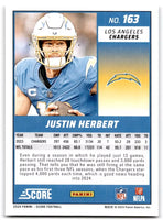 Justin Herbert 2024 Panini Score Series Mint Card #163
