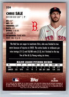 Chris Sale 2023 Stadium Club Series Mint Card #220
