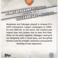 Dennis Bergkamp Cesc Fabregas 2022 2023 Topps Uefa Premium Partnerships Series Mint Card  #PP-6