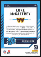 Luke McCaffrey 2024 Panini Donruss Mint Rookie Card #302

