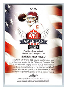 Baker Mayfield 2018 Leaf All American Draft Series Mint Rookie Card #AA-02