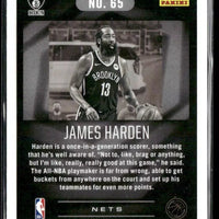 James Harden 2020 2021 Panini  Illusions Series Mint Card #65