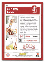 Andrew Luck 2017 Panini Contenders Season Ticket Series Mint Card #7
