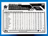 Bryan De La Cruz 2023 Topps Blue Foil Series Mint Card  #599
