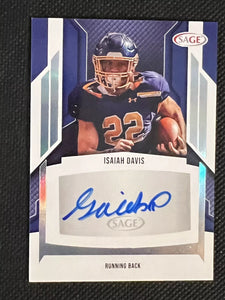 Isaiah Davis 2024 SAGE ROOKIE Autograph Card #A-ID