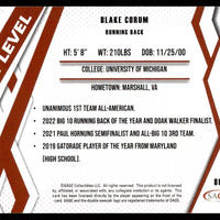 Blake Corum 2024 SAGE Hit Next Level Silver Series Mint Card #86