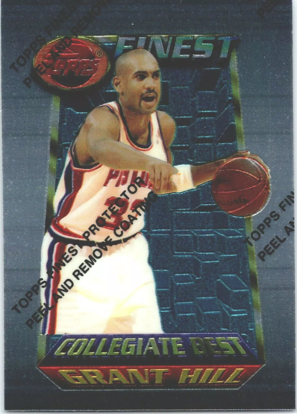 Grant Hill 1995 1996 Topps Finest Collegiate Best Series Mint Rookie Card #200