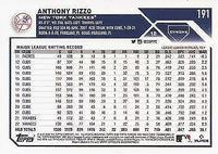 Anthony Rizzo 2023 Topps Chrome Series Mint Card #191
