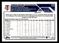 Simeon Woods Richardson 2023 Topps Chrome Series Mint Card #173
