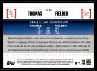 Frank Thomas and Prince Fielder 2010 Topps Legendary Lineage Series Mint Card #LL20
