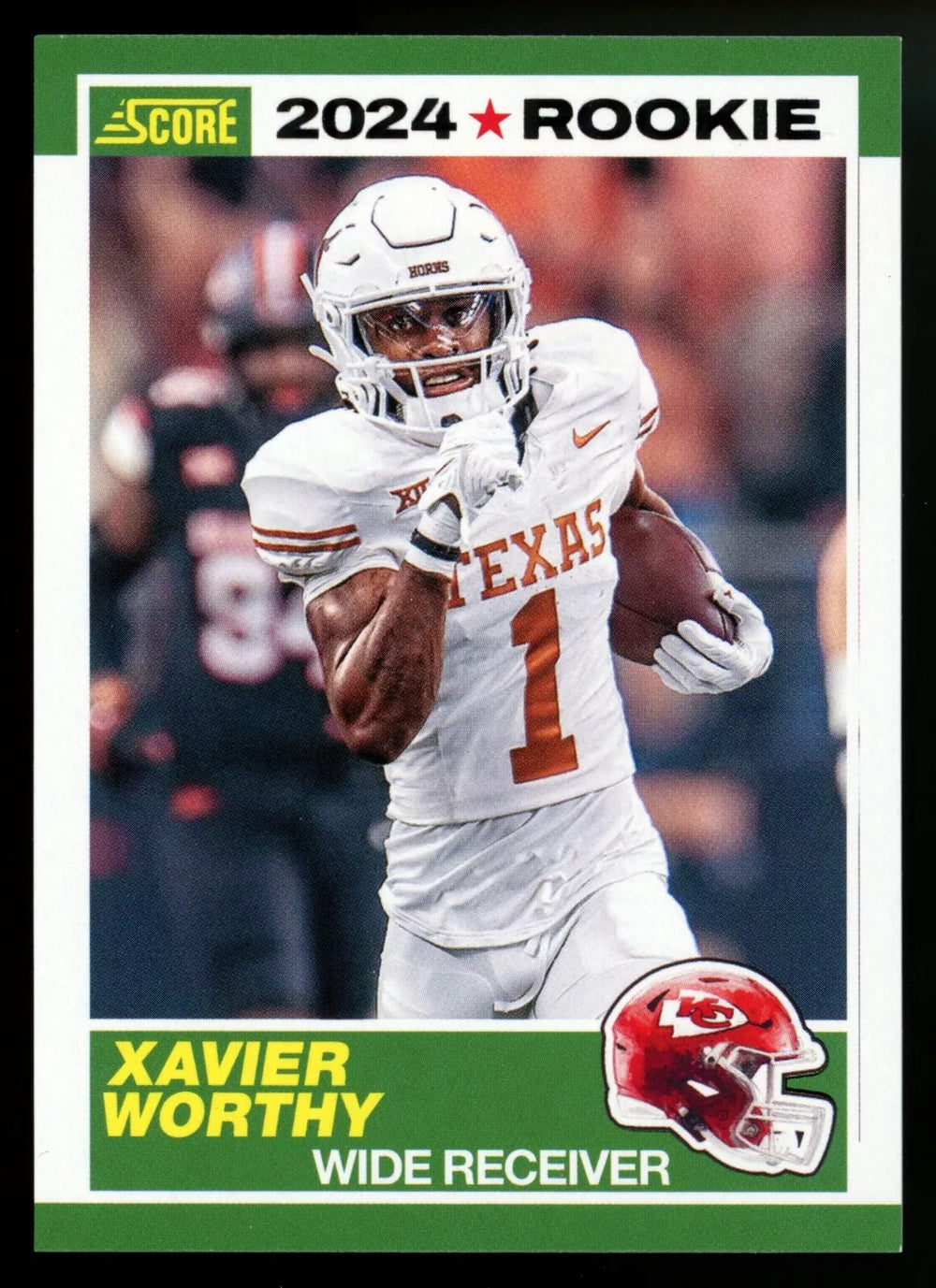 Xavier Worthy 2024 Panini Score 1989 Throwback Series Mint Rookie Card #1