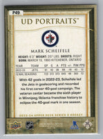 Mark Scheifele 2023 2024 Upper Deck UD Portraits Mint Card  #P49
