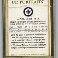 Mark Scheifele 2023 2024 Upper Deck UD Portraits Mint Card  #P49