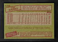 Tim Raines 1985 Topps Series Mint Card #630
