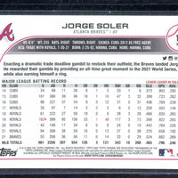 Jorge Soler 2022 Topps Chrome Sepia Series Mint Card #189