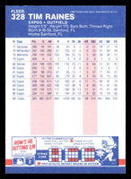 Tim Raines 1987 Fleer Series Mint Card #328
