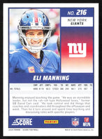 Eli Manning 2024 Panini Score Series Mint Card #216
