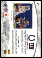 Peyton Manning and Eli Manning 2009 Upper Deck Heroes Series Mint Card #472

