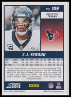 C.J. Stroud 2024 Panini Score Series Mint Card #109
