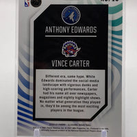 Anthony Edwards Vince Carter 2020 2021 Panini Illusions Rookie Reflections Series Mint Card #13