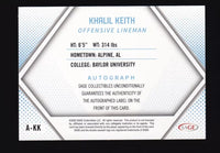 Khalil Keith 2023 Sage Autograph Card #A-KK
