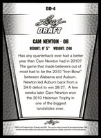 Cam Newton 2011 Leaf Draft Day Edition Series Mint Rookie Card #DD-4
