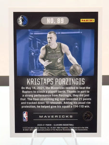 Kristaps Porzingis 2020 2021 Panini  Illusions Series Mint Card #89