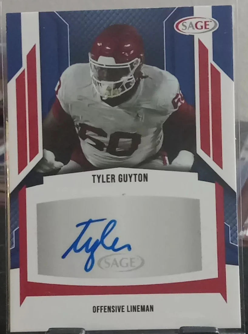 Tyler Guyton 2024 SAGE ROOKIE Autograph Card #A-TG2