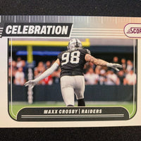 Maxx Crosby 2024 Score Celebration PINK Series Mint Card #C-MCY