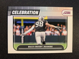 Maxx Crosby 2024 Score Celebration PINK Series Mint Card #C-MCY