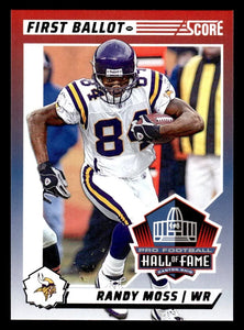 Randy Moss 2024 Score First Ballot Series Mint Card #6