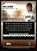 Will Clark 2023 Stadium Club Series Mint Card #291
